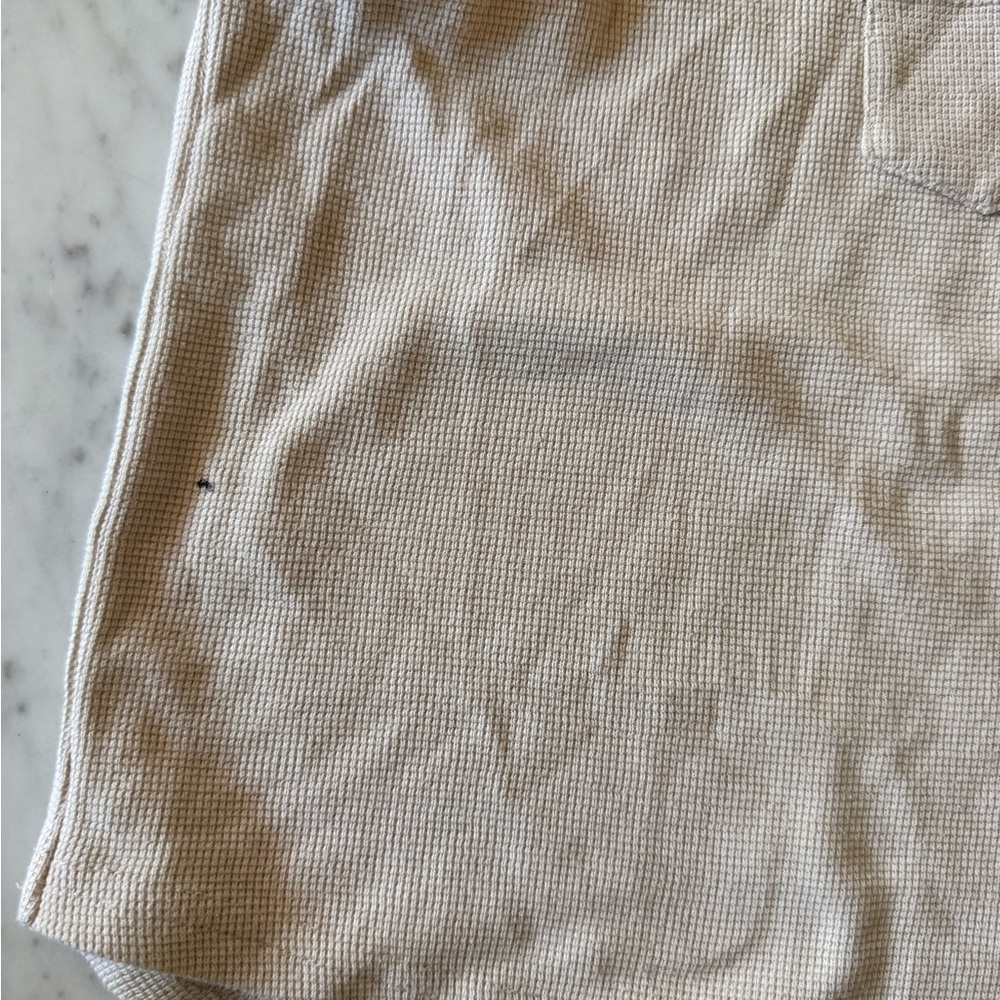 Little Bipsy Beige Waffle Knit Tank Top